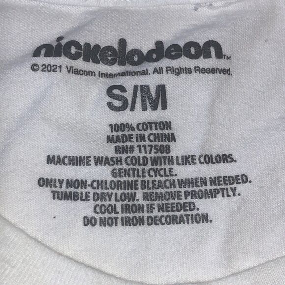 Nickelodeon Rugrats 2 Sided Graphic T Shirt Size Small/Medium - Picture 5 of 11